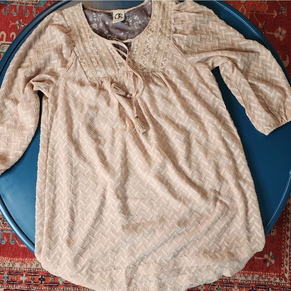 Anthropology One September Anwen Puff Sleeve dress small - Picture 2 of 9